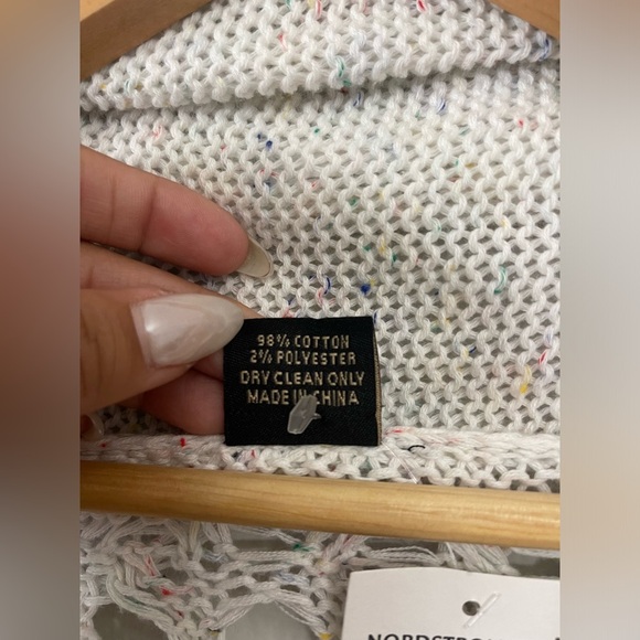 Saachi Cotton Open Knit Sweater - Picture 5 of 6